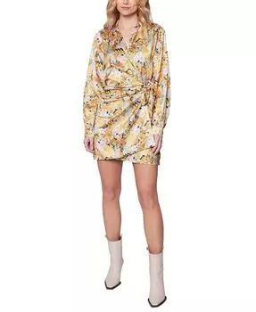 Женское мини-платье с запахом и цветочным принтом Wildflower Dusk Lost + Wander, зеленый