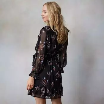 Женское мини-платье с запахом и оборками LC Lauren Conrad LC Lauren Conrad