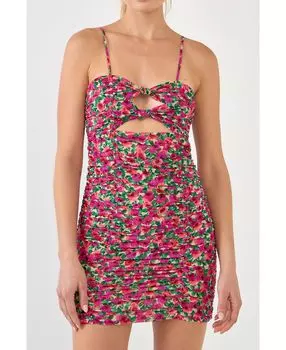 Женское мини-платье со сборками endless rose