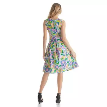 Женское мини-платье со складками и карманами 24Seven Comfort Apparel 24Seven Comfort