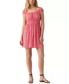 Женское мини-платье Yara из крепа с принтом Levi's, оранжевый