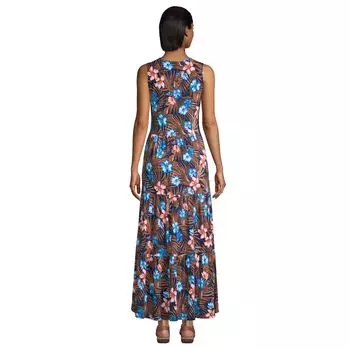 Женское многоярусное платье макси без рукавов Lands End Lands' End