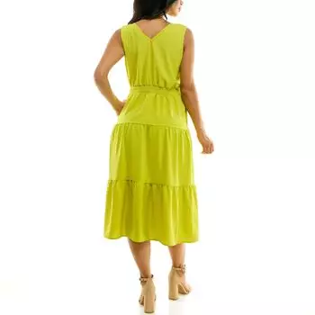 Женское многоярусное платье миди со сборками Nina Leonard Nina Leonard