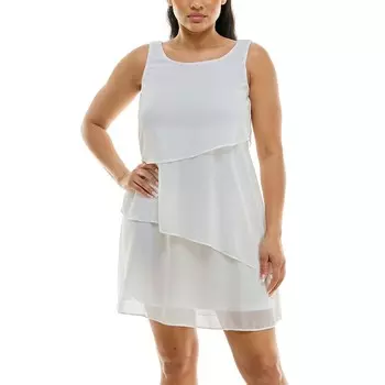 Женское многослойное свободное платье Nina Leonard, цвет Ivory