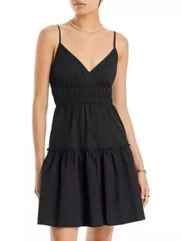 Женское многоуровневое короткое мини-платье Carmen Rails, черный