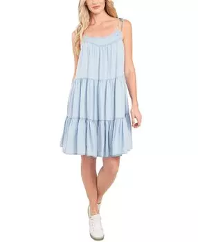 Женское многоуровневое платье с завязками без рукавов CeCe