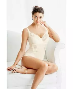 Женское моделирующее боди без подкладки с отделкой Firm Control1456 Maidenform, белый