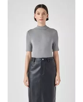 Женское мягкое боди с воротником-стойкой Grey Lab, серый