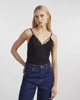 Женское нижнее белье без бретелек Pieces, черный