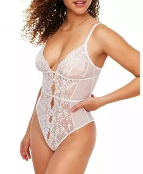 Женское нижнее белье-боди с вырезами Rosie Adore Me, белый