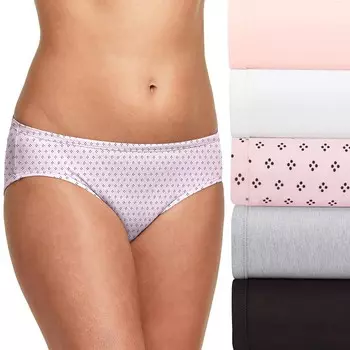 Женское нижнее белье Hanes Ultimate ComfortSoft, 5 шт., 41W5CS, цвет Quad Dot Asst