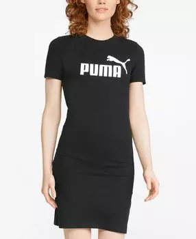 Женское облегающее платье-футболка essential Puma, черный