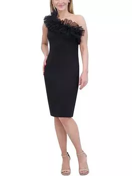 Женское облегающее платье из тюля длиной до колена Eliza J, черный