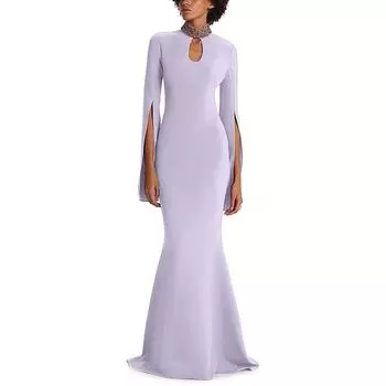 Женское облегающее платье макси с декором Safiyaa, цвет verbana