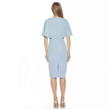 Женское облегающее платье миди с развевающимися рукавами ALEXIA ADMOR ALEXIA ADMOR