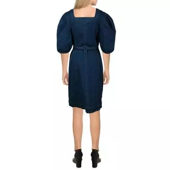 Женское однотонное джинсовое платье-рубашка Gracia, цвет dark denim