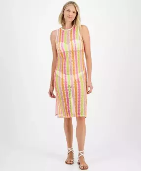 Женское открытое трикотажное платье без рукавов Miken, розовый