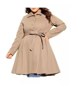Женское пальто Blushing Belle CITY CHIC, коричневый/бежевый