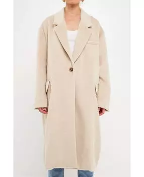 Женское пальто большого размера на одной пуговице endless rose