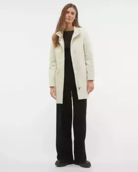 Женское пальто миди с высоким воротником Vero Moda, цвет Blanco Hielo