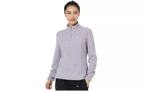 Женское пальто на бархатной основе DECATHLON, фиолетовый