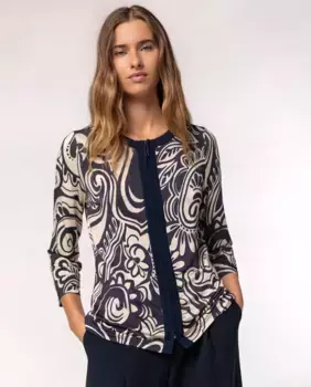 Женское пальто с меховым воротником и карманами Naulover, тёмно-синий