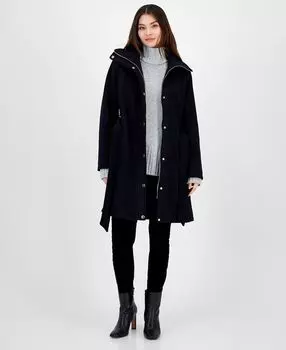Женское пальто с поясом, созданное для macy's Michael Kors, синий