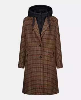 Женское пальто с шерстяным капюшоном Tintoretto, красный