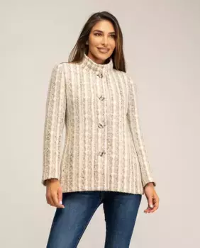 Женское пальто с воротником и застежкой на пуговицы Boutique El Corte Ingls, бежевый