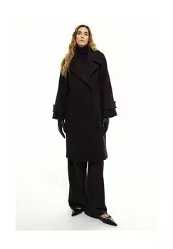 Женское пальто Silvana, полупальто с воротником с лацканами и 4 черными пуговицами RICANO, черный