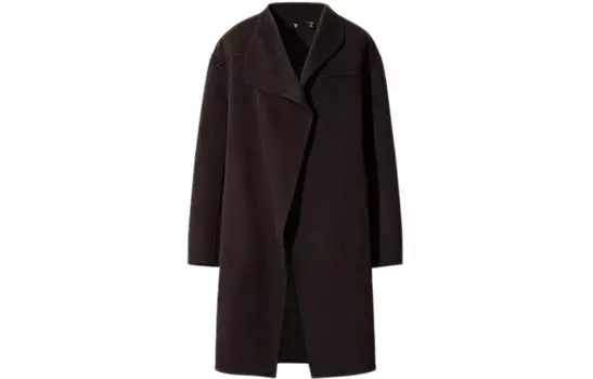 Женское пальто Uniqlo, 39 темно-коричневый