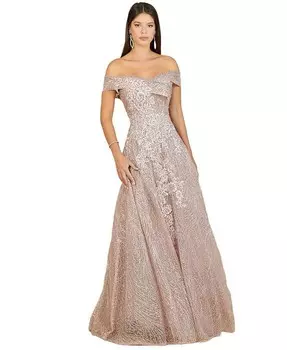 Женское платье А-силуэта с открытыми плечами Lara, розовый