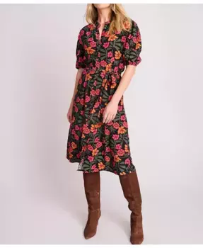 Женское платье Alix с коротким рукавом и принтом UNTUCKit, мультиколор