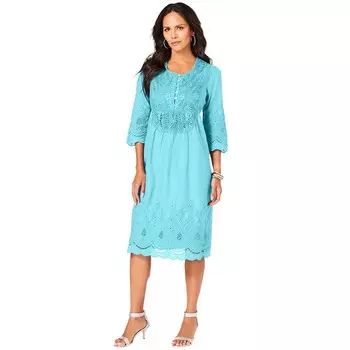 Женское платье ангела больших размеров Roaman Roaman's, цвет Light Aqua