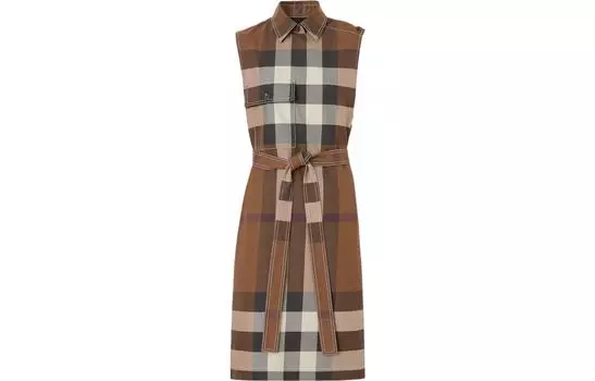 Женское платье без рукавов Burberry, цвет Brown