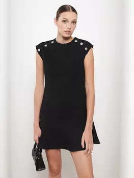 Женское платье без рукавов с круглым вырезом и узором LCW Vision