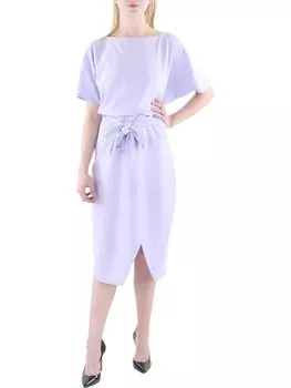 Женское платье-блузон с разрезом и запахом Kensie, цвет Ultraviolet