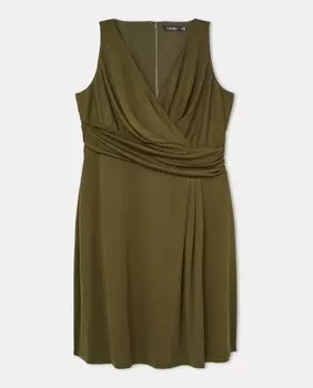 Женское платье больших размеров на бретелях Lauren Ralph Lauren, зеленый