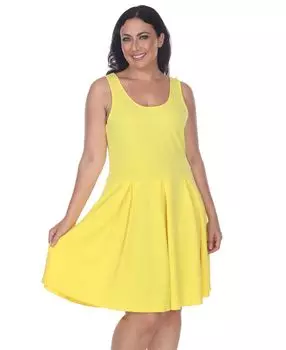 Женское платье больших размеров с кристаллами White Mark