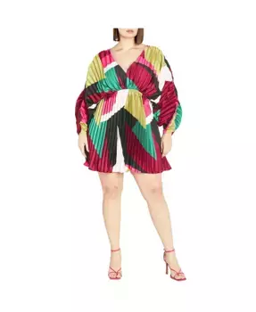 Женское платье Chloe Print CITY CHIC, красный