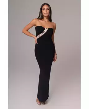 Женское платье Clarisse с одним плечом JLUXLABEL, черный