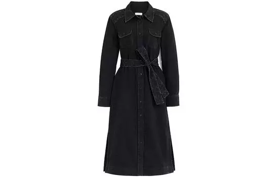 Женское платье COACH с длинными рукавами, цвет Black