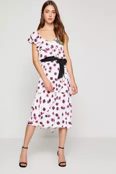 Женское платье цвета экрю 8YAK82389UW Koton