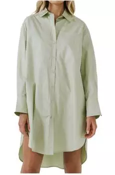 Женское платье English Factory, фисташковый