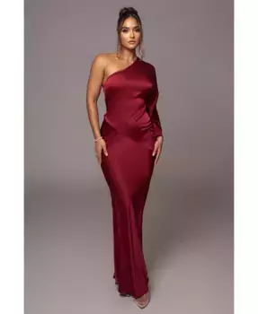 Женское платье Femme Drape Maxi JLUXLABEL, красный