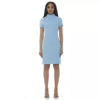 Женское платье-футляр ALEXIA ADMOR Sadee с драпировкой и воротником-стойкой ALEXIA ADMOR