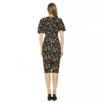 Женское платье-футляр миди с объемными рукавами ALEXIA ADMOR ALEXIA ADMOR, черный