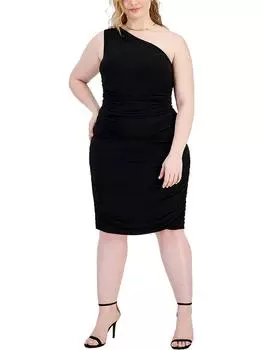 Женское платье-футляр миди с оборками Emerald Sundae, черный