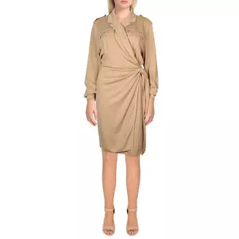 Женское платье-халат из полиэстера Lauren Ralph Lauren, цвет tan