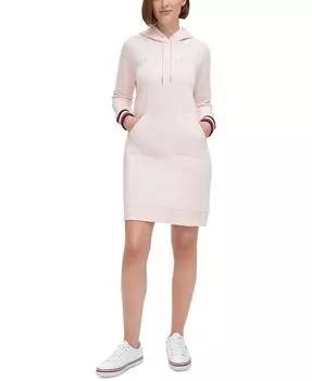 Женское платье-худи с рукавами реглан Tommy Hilfiger, розовый